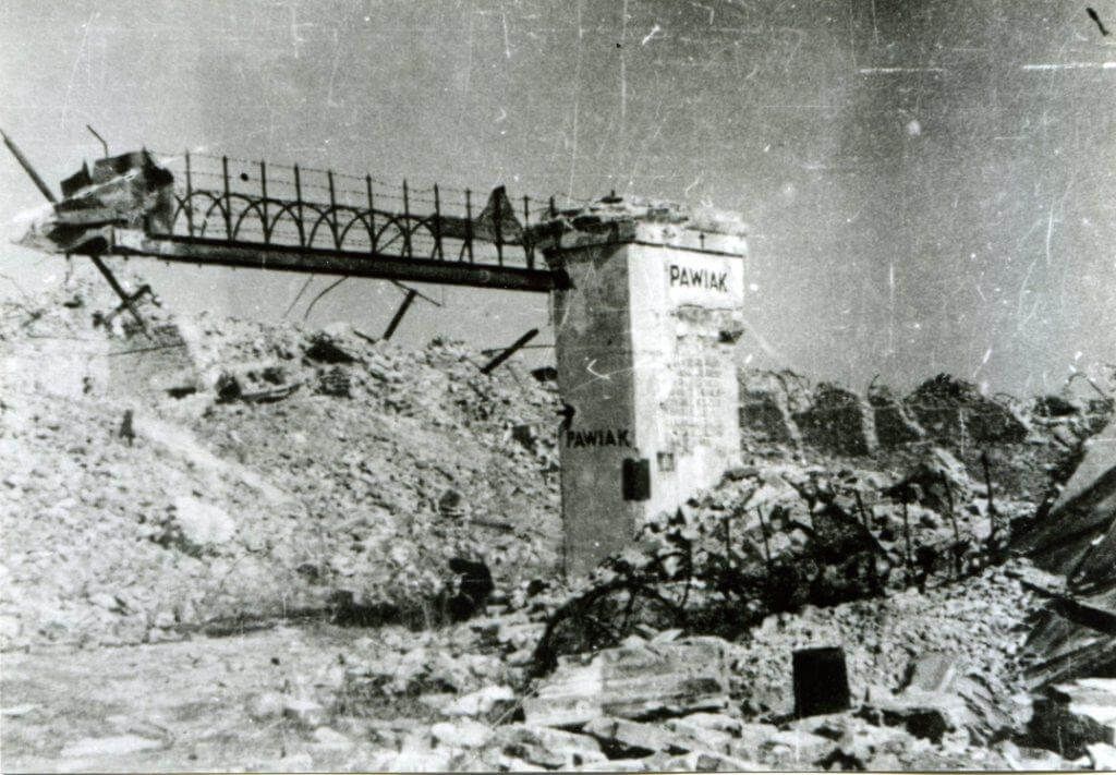Pawiak – fragment ocalałej bramy wjazdowej, źródło: Muzeum Powstania Pawiak